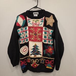 Cabin Creek Vintage 1993 Knit Christmas Sweater Small